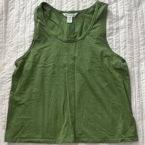 Athleta Green Crop Tank Top